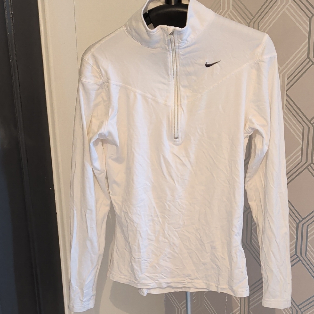 Nike White Long Sleeve Top
